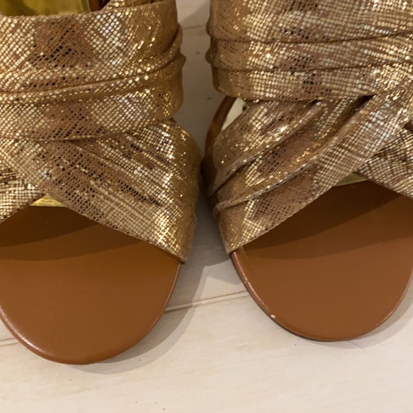 BCBGirls Metallic Gold Sandal - Picture 3 of 7